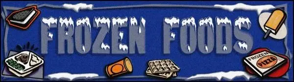 FROZEN FOODS SUPERMARKET Indoor Floor Mat -  (PDSM009)