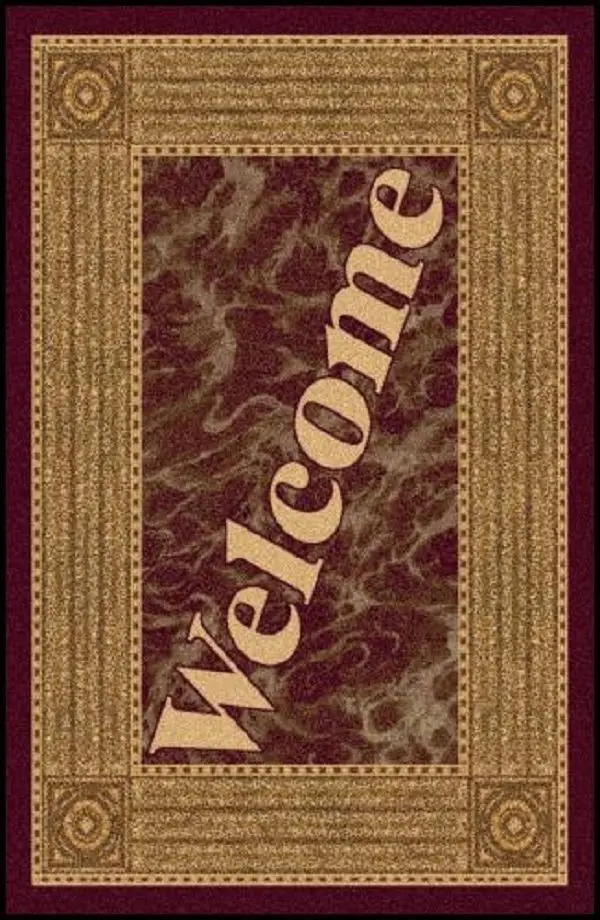 WELCOME 4 Greeting Indoor Entrance Floor Mat -  (PDG004)